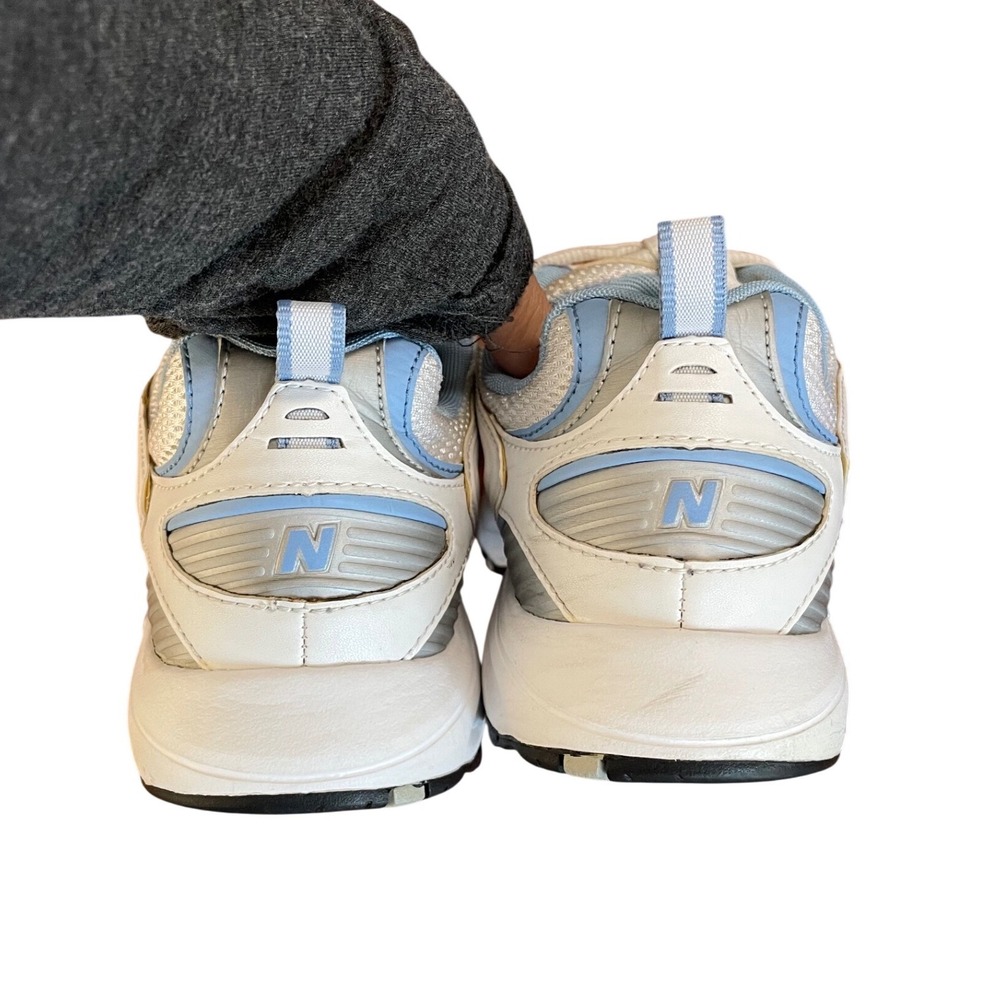 New Balance 409 Womens White Light Blue Silver Running Shoes CW409WB Size 11 - Picture 6 of 11